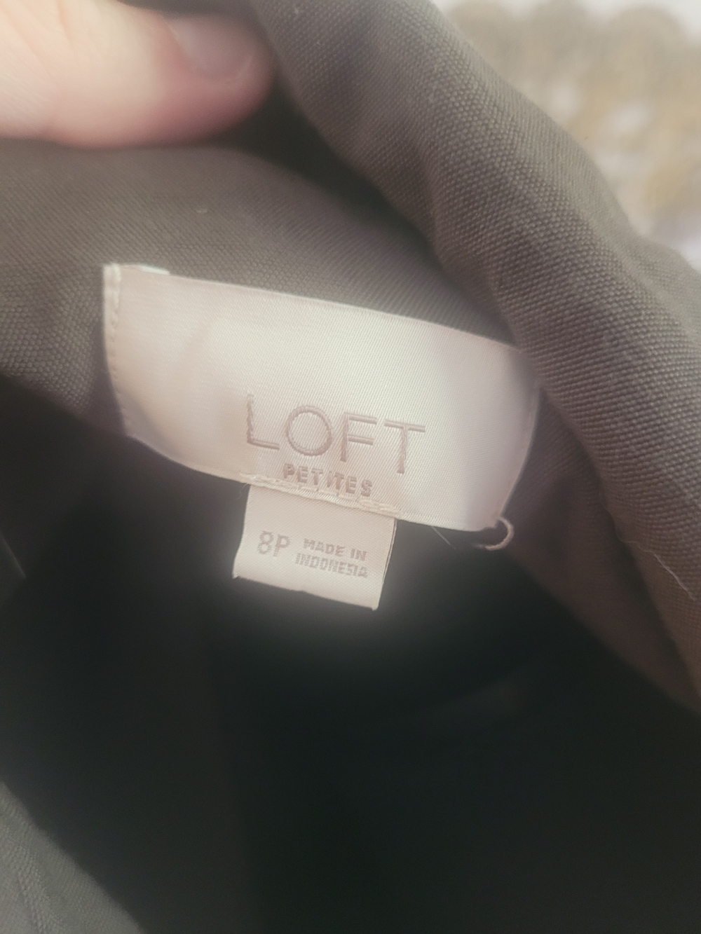 LOFT Olive Green Open Front Blazer - Picture 4 of 11